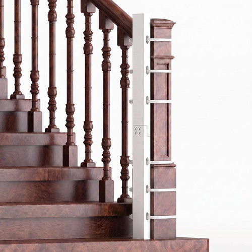 Hole stairway baby gate - no,